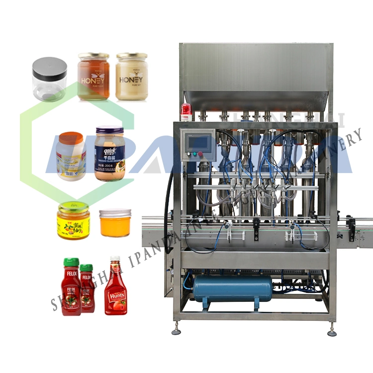 Full Automatic Tomato Paste Hot Sauce Honey Jar Ketchup Filling Machine, Cream/Peanut Butter/Oil/Jam/Liquid Shampoo Bottling Machiene 3-5% off