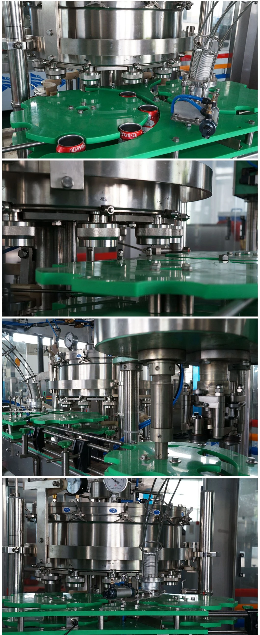 Automatic Can Filling Sealing Machine for Tinplate Cans Food Beverages Cosmetics Industrial