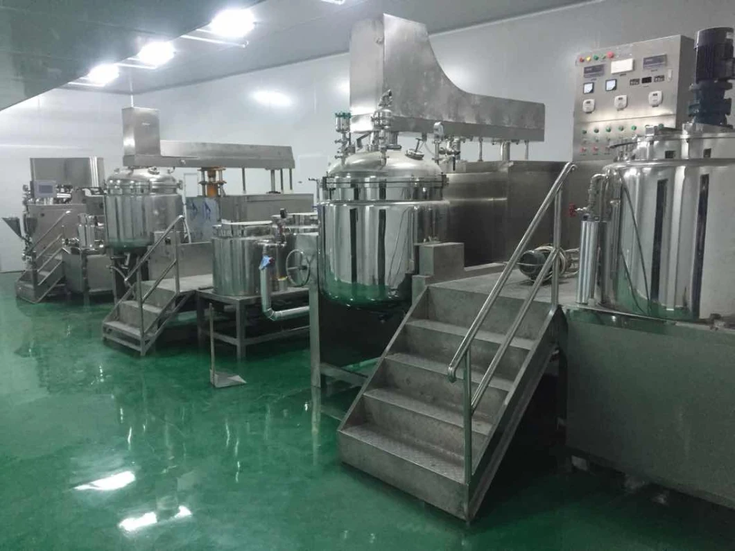 Vacuum Emulsifying Mixer Machine Tomato Paste Cream Lotion Ketchup Mayonnaise Mixing Making Machine Sleeping Mask Production Tank