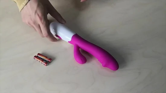 USA Warehouse Heißer Verkauf Realistischer Kaninchenvibrator 30 Geschwindigkeitsmodus Sexspielzeug Dildo Klitoris Nippel Muschistimulator für Frauen Vibrator Erwachsene Produkte