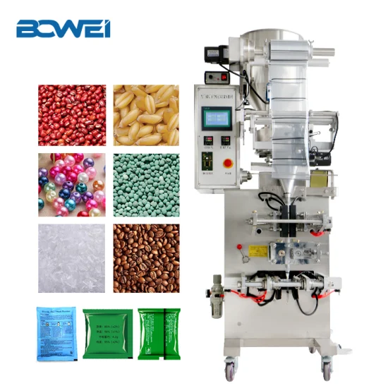 Bowei Form-Fill-Seal-Maschine Olivenöl-Verpackungsmaschine für Pulver-Kartoffelchips-Verkaufssafthersteller